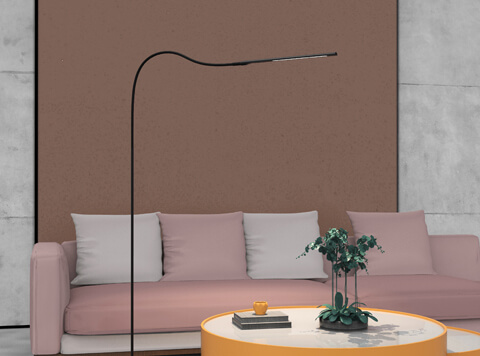 Minimalist Gooseneck LED Floor Lamp-HT8001F