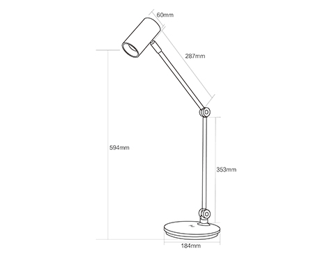 bedside lamp with wireless phone charger