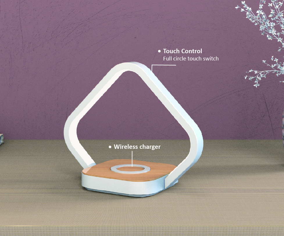bedside lamps with wireless charger