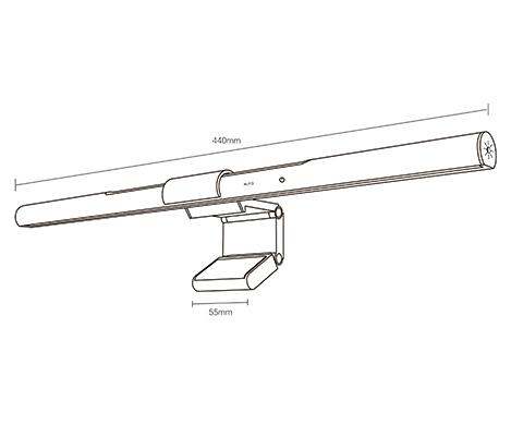 monitor lamp curved