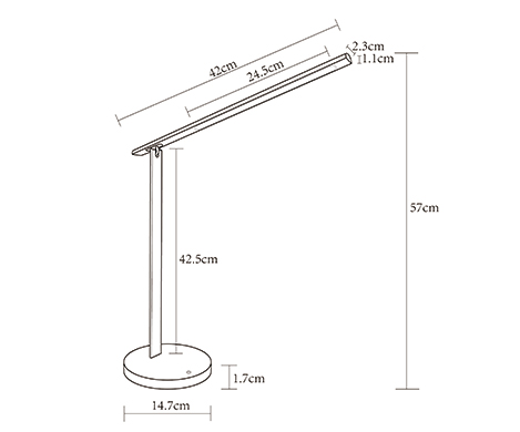 wireless charging led table lamp