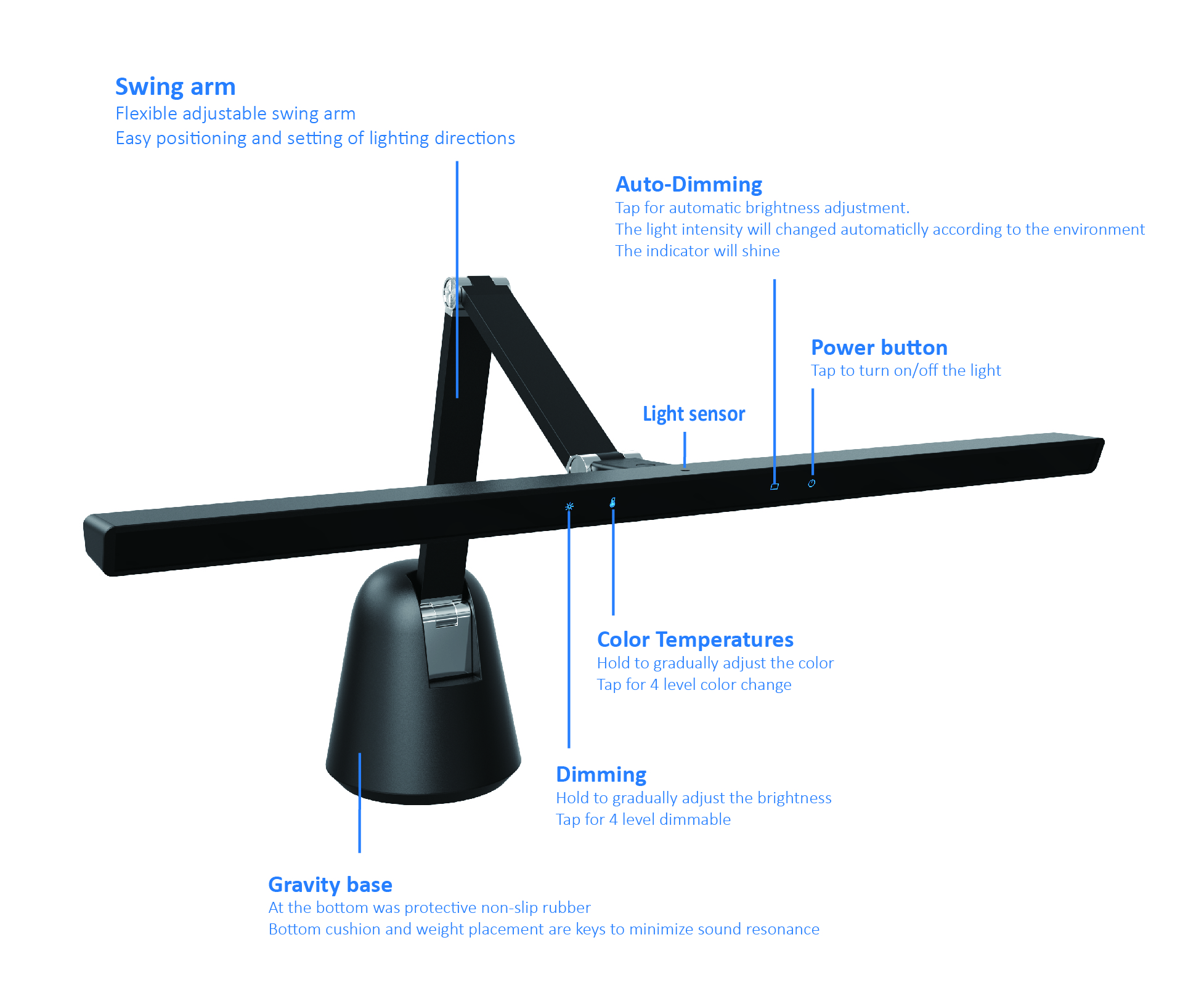 sheet music stand with light