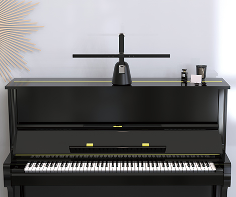 upright piano lamp