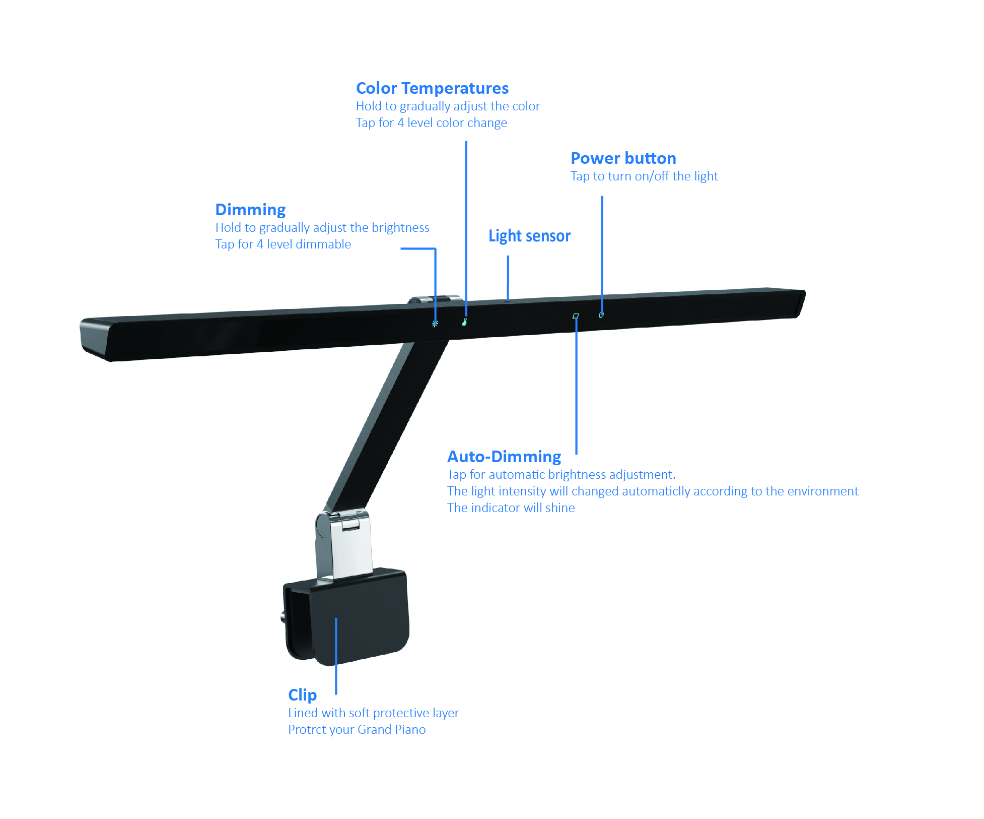 led music stand light