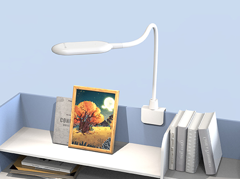 Flexible Gooseneck LED Eye Care Reading Clamp Desk Lamp-WK8008