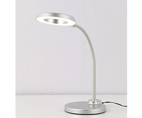 Adjustable LED Table Lamp With Circle Lampshade For Reading-HT6501N