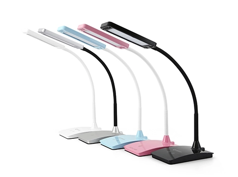 LED Desk Lamp With Square Lampshade And Flexible Adjusting Arms-HT6924