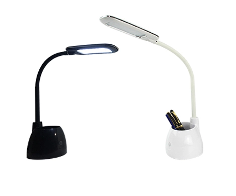 LED Desk Lamp For Office Dimmable Reading Lamp With Pen Pot-HT6924-TP
