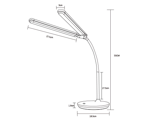 double head desk lamp ht6501s