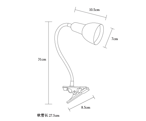 gooesneck clamp lamp hc002