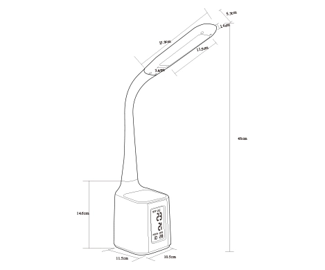 led desk reading lamp