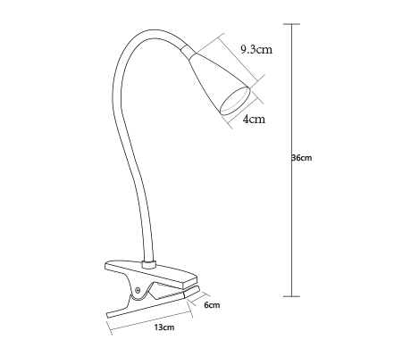 small clamp lamp ht6103s c