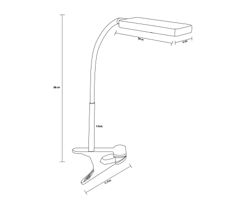 square clamp lamp ht6924c