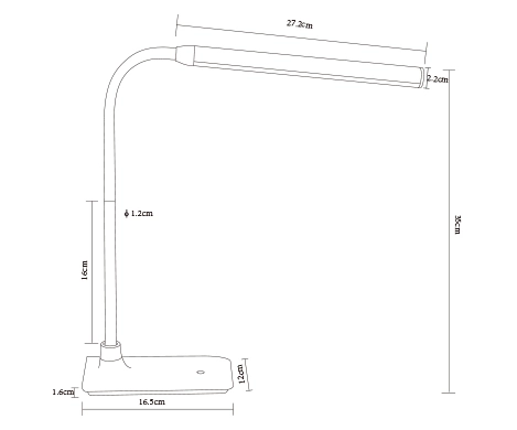 wide desk lamp ht8236