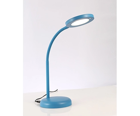 blue reading desk lamp