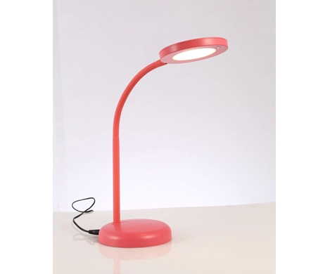 red reading desk lamp